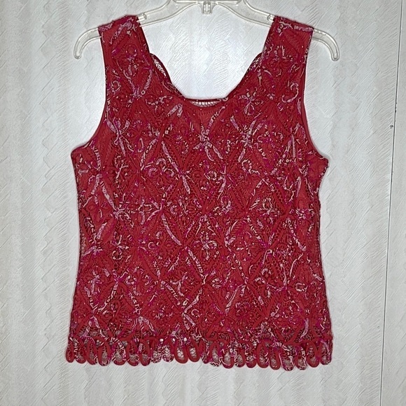 SIGRID OLSEN Hand Knitted Top Size M - Picture 3 of 4
